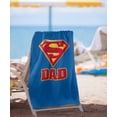thumbnail image 2 of Superman Super Dad Officially Licensed Beach Towel 30' X 60', 2 of 6