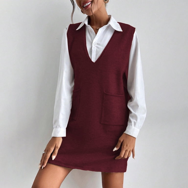 blue dress for baby girl Icon Sweater Vest Dress