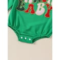 thumbnail image 6 of Cenuakty Baby Christmas Romper Letter Embroidery Long Sleeve Crew Neck Bodysuit Newborn Playsuit, 6 of 8