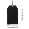 thumbnail image 2 of 50 Pieces Mini Chalkboard Tags Wooden Stocking Name Tags Double Sided Erasable Hanging Board Labels with String Twine for Kids DIY Craft Supplies Baskets Storage Bins Price Tag Supplies, 2 of 8