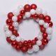 thumbnail image 3 of Bola de adorno de 35CM, coronas decorativas, guirnaldas navideñas y coronas, corona navideña con bolas de plástico para decoraciones navideñas, 3 of 4