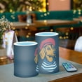 thumbnail image 3 of Yayeee Flameless Candles with Remote Flickering Battery Operated Multi Color Changing, Blue Dog Artist, 3 of 7