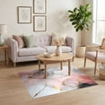 thumbnail image 3 of ODIKA 4'x6' Ultra-Soft Area Rug, Marble Abstract With Gradient Gold Fleck Modern Luxury Motif None Washable, Bare feet friendly, Silk-Touch for Bedroom Home office, 3 of 7
