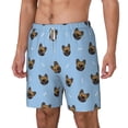 thumbnail image 2 of Gaeub french Bulldog Face Mens Swim Trunks Stretch Beach Shorts Quick Dry for Men Swim Shorts Swimwear with Pockets- X-Large, 2 of 9