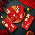 thumbnail image 3 of Zhuge 12Pcs Red Envelopes Chinese New Year, Lunar New Year of The Snake Lucky Money Red Packets-E06, 3 of 4