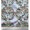 thumbnail image 1 of Soimoi Rayon Fabric Leaves & Fruits Decor Fabric Printed Yard 56 Inch Wide, 1 of 1