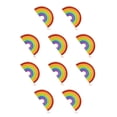 thumbnail image 1 of Guardurnaity Broches de dibujos animados Iris sandía elegante esmalte solapa pines insignia niños niñas para ropa artesanía suéter XZ162 XZ162 10piezas, 1 of 6