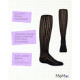 thumbnail image 3 of MeMoi Pelerine Stitch  Cotton Blend Tights - Girls - Female, 6, Black, 3 of 9
