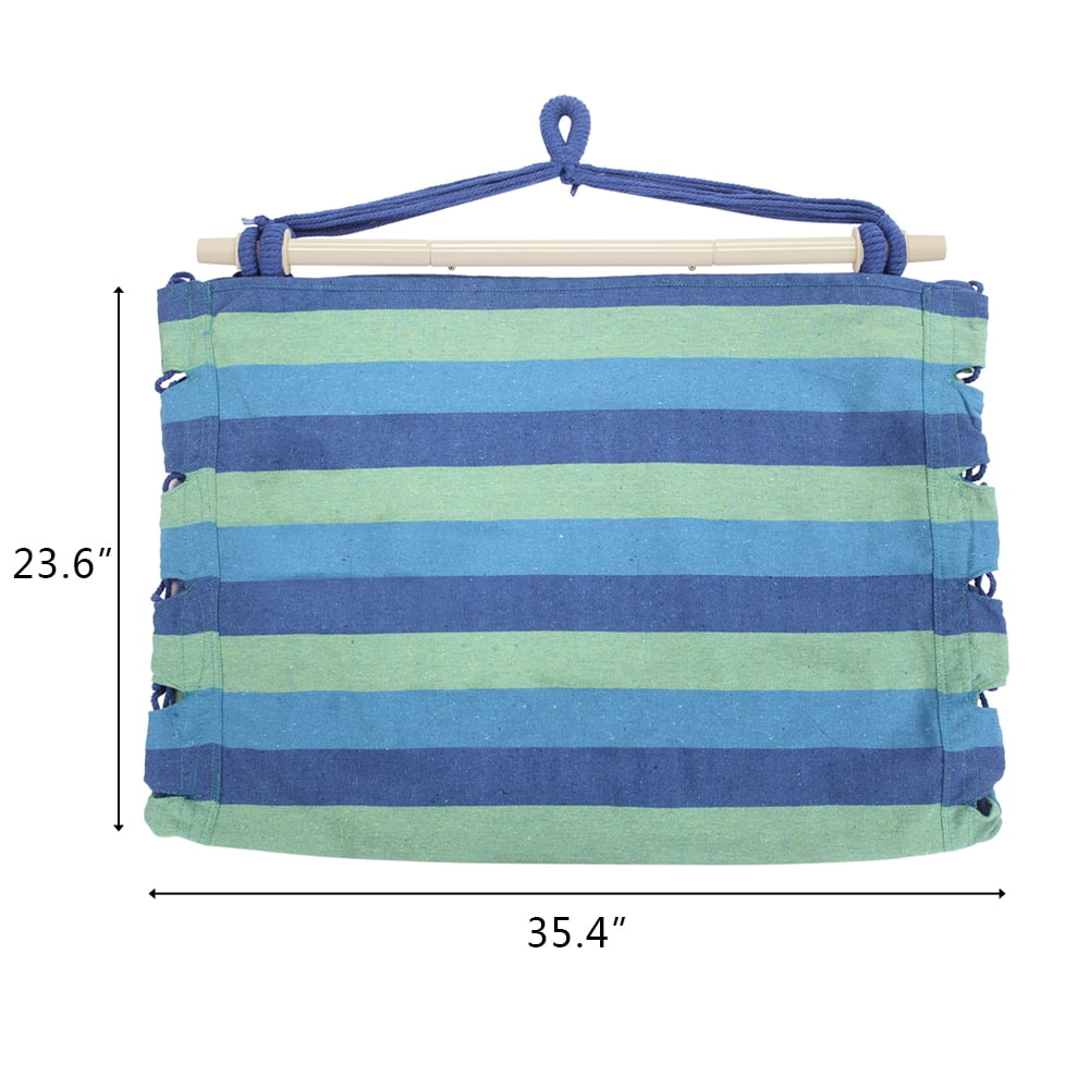 Zimtown Hanging Cotton Canvas Hammock Chair Porch Swing (Blue)