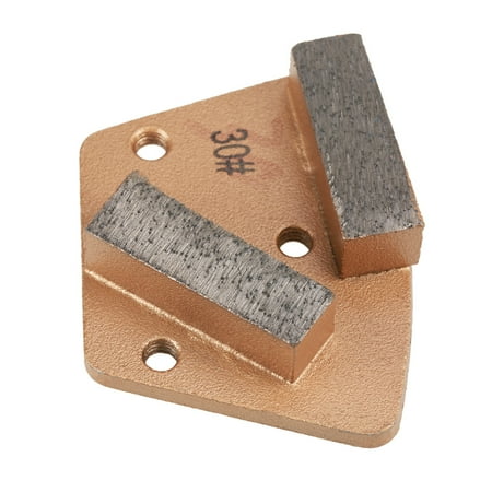 

Tebru Trapezoid Diamond Concrete Grinding Disc Pad for Grinder Grit 30(3 Holes 2 Straight Teeth) Trapezoid Diamond Grinding
