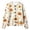 White, variant on Halloween Girls Knitted Sweater Cardigan Pumpkin Print Stylish Fall Long Sleeve Button Down Casual Tops