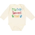 thumbnail image 3 of Inktastic My Nan Loves Me Boys or Girls Long Sleeve Baby Bodysuit, 3 of 5