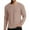 Khaki(New), variant on PNTUTB Men's Fashion Solid Color Waffle Weave Casual Long Sleeve Crew Neck Pullover Comfortable Basic Tops