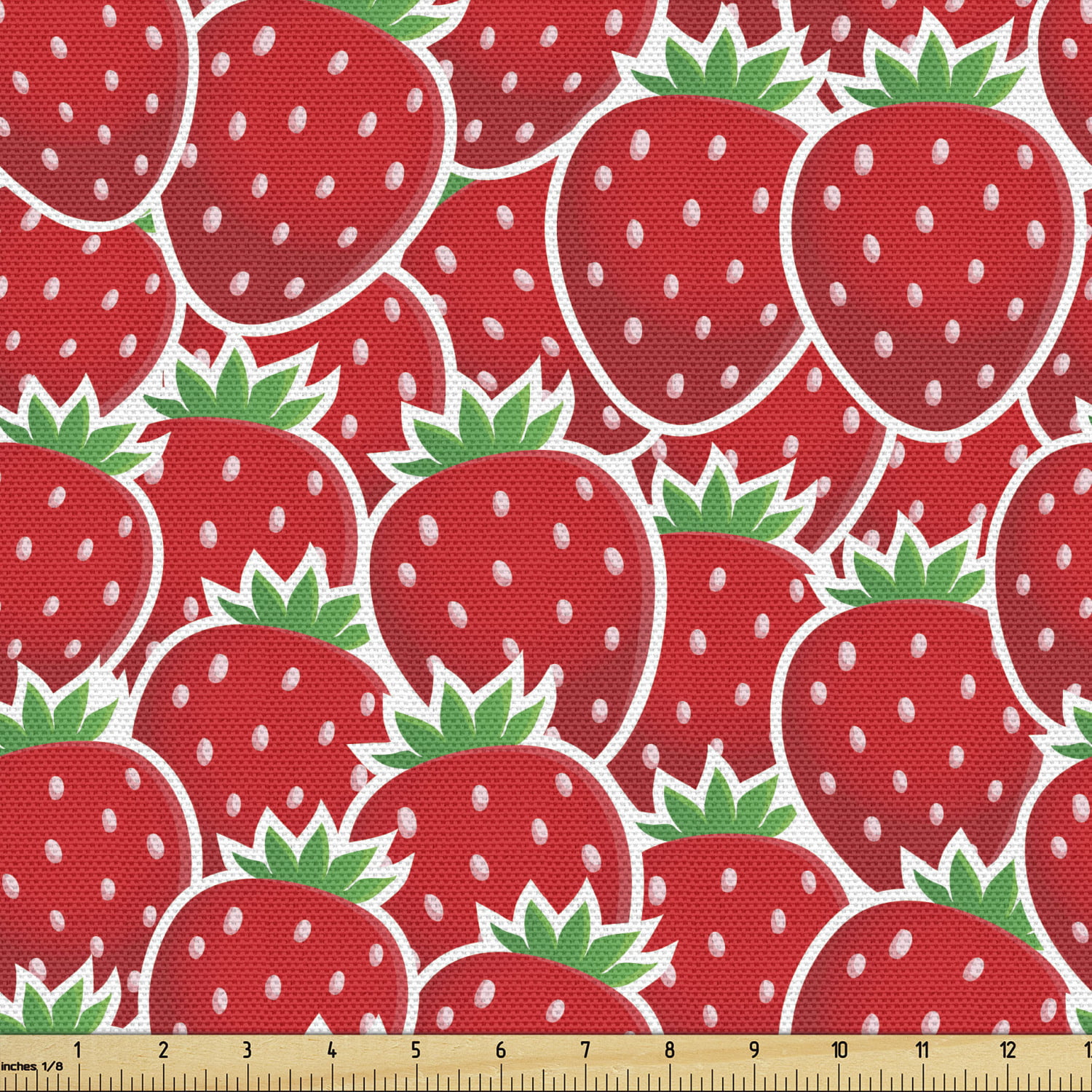 BTY~IN THE BEGINNING FABRICS 100% COTTON~ STRAWBERRY FESTIVAL~FLORAL STRIPE~45"W 