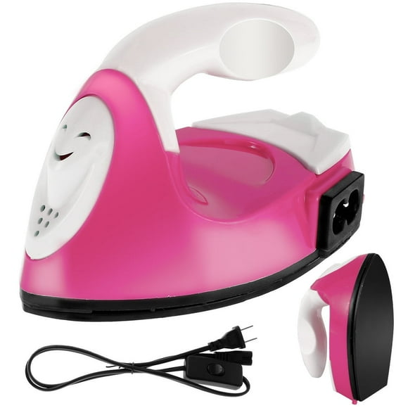FNNMNNR Mini Iron Heat Press Machine Mini Iron DIY Heat Transfer Machine with Silicone Pad for Clothes T-Shirts Name Sticker