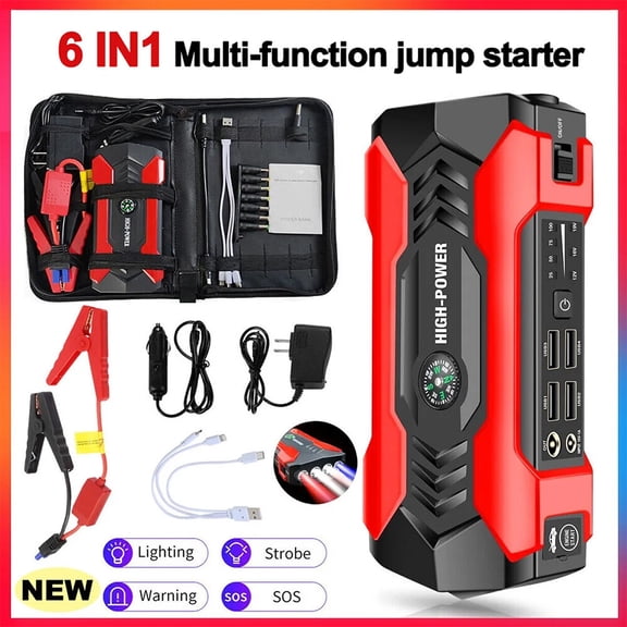Car Jump Starter Booster Jumper Box Power Bank Battery Charger Portable 99800mAh