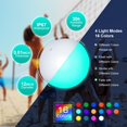 thumbnail image 2 of Pelotas de playa inflables LED Pool Toys Icnice de 30 cm, paquete de 4, 2 of 7
