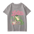 thumbnail image 5 of Grblisyd Last Day of School Girls Shirts for Girls 10-12 Years Kids Csaual Summer Cute Alligator Print Tops Loose Crewneck Short Sleeve Tees, 5 of 6