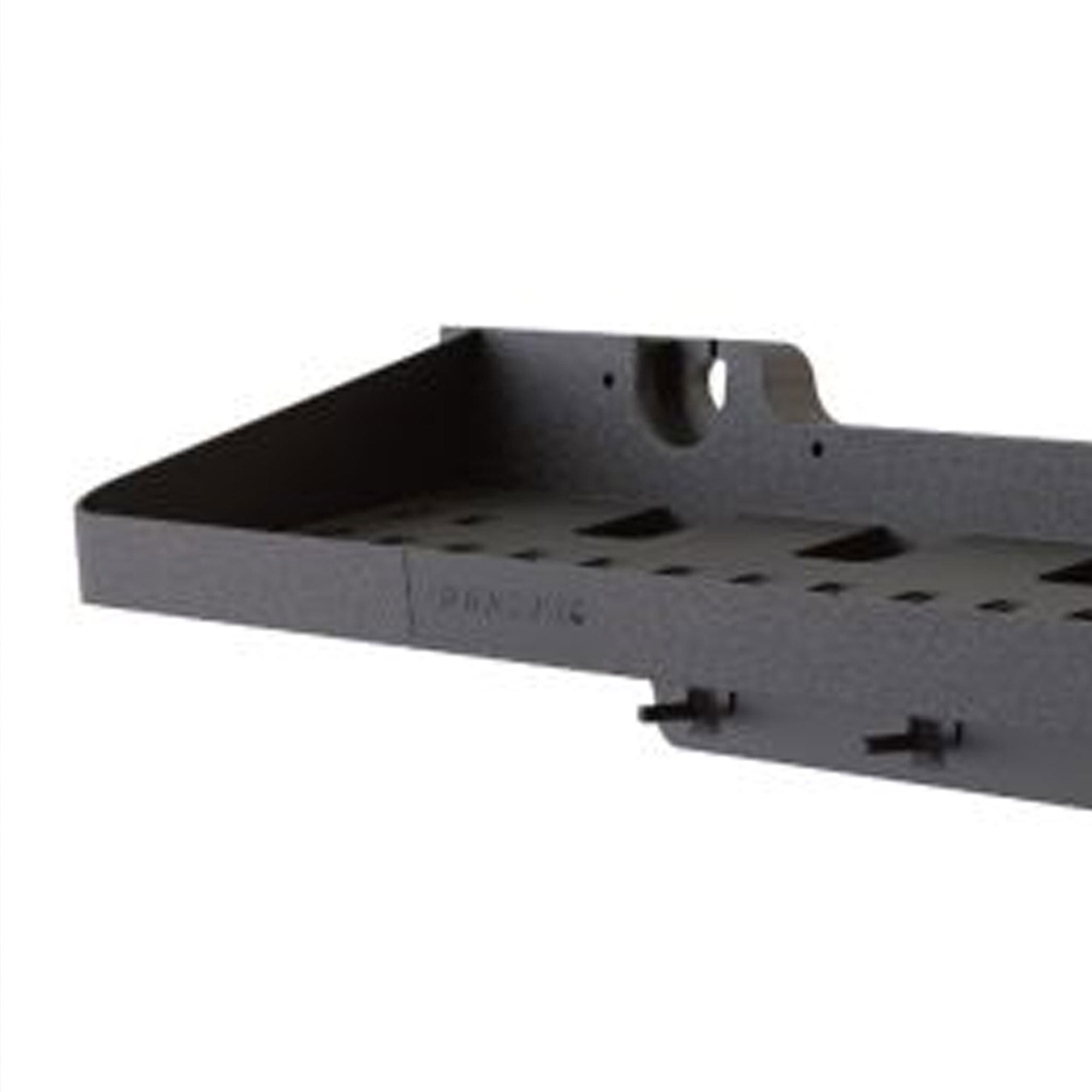 Suncast 25" x 8" Shelf Accessory w/ Hooks for Outdoor Shed, Black (2-Pack)