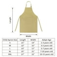 thumbnail image 7 of TOPTIE Kids Aprons with Pocket & Adjustable Strap, Child Chef Bib Apron for Kitchen Cooking Baking Painting-Khaki-XXL, 7 of 7
