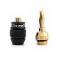 thumbnail image 3 of Altavoces Banana Plugs Sewell Deadbolt, 5 pares, chapados en oro, 3 of 5