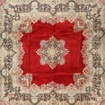 thumbnail image 1 of Ahgly Company Indoor Square Traditional Brown Medallion Area Rugs, 5' Square, 1 of 6