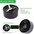 thumbnail image 4 of 2* Cross Blades Replacement Part Compatible with Original Magic Bullet Blender Juicer 250W MB-1001,𝑭𝒐𝒖𝒓 16oz Cups with Colored Lip Rings,Not Lids, 4 of 7