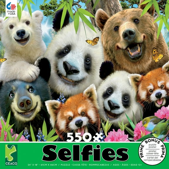 Ceaco - Selfies - Bear Essentials - 550 Piece Jigsaw Puzzle