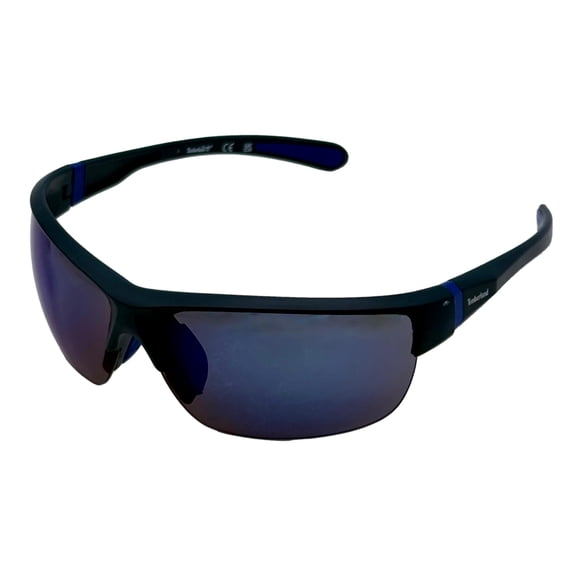 Timberland Matte Blue Mens Plastic Rimless Rectangle Sunglass, TB7170 91X