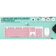 thumbnail image 3 of SUTENGDA Clavier et Souris Sans Fil Combo Rétro Touches Rondes Ultra Fines Silencieuses 2.4GHz pour Ordinateur Portable, 3 of 5