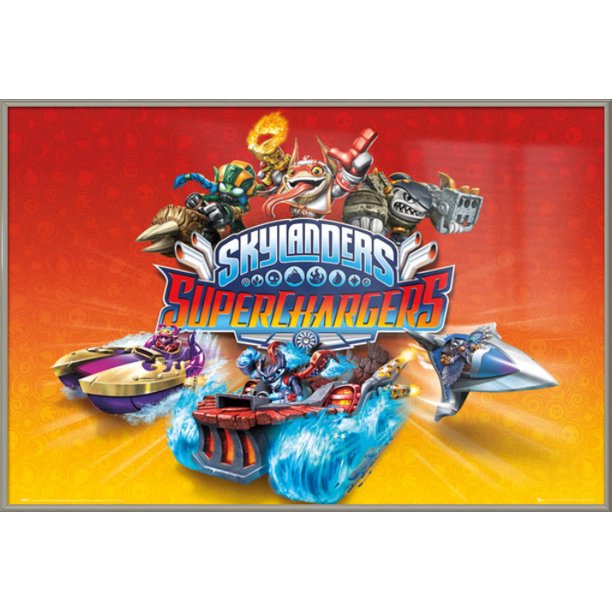 Skylanders Superchargers Framed TV Show Poster / Print (Characters