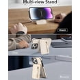thumbnail image 5 of for iPhone 14 Case with 2-in-1 Detachable Magnetic Wallet 4 Card Slots and 1 Zipper Bag Compatible MagSafe and RFID Blocking Stand Wireless Charging-7 Color, 5 of 8