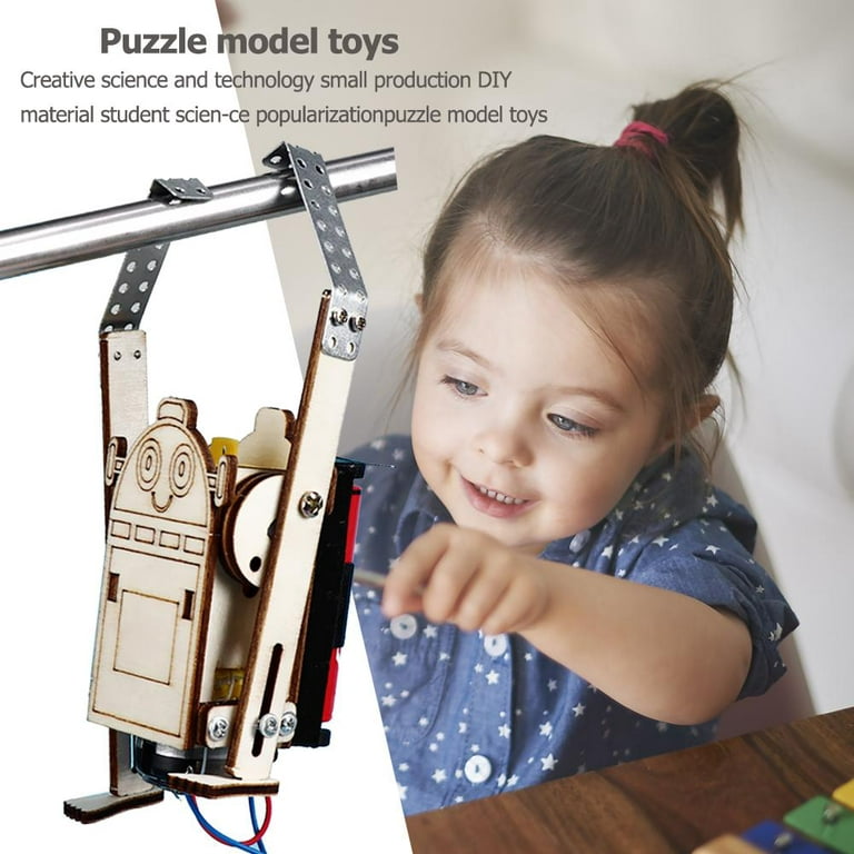 Yucurem Robot Rope Climbing Model Experiments Kit Kids DIY Science  Discovery Toys 