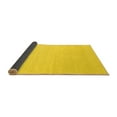 thumbnail image 2 of Ahgly Company Indoor Square Solid Yellow Modern Area Rugs, 3' Square, 2 of 4