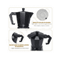 thumbnail image 2 of Cafetera Xtellar Manual Italian Coffee Mocha Aluminio 9 Tazas, 2 of 4