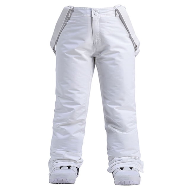 Women Men Ski Pants Windproof Waterproof Insulated Overalls for Outdoor Snowboarding