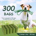 thumbnail image 3 of ABSOKE Dog Poop Bags,300 Counts 20 Dog Poop Bags Rolls Biodegradable Trash Bags Scented Leak Proof and Thicken Earth-friendly Pet Poop Bag, 3 of 8