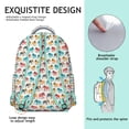 thumbnail image 5 of Elephant & Floral Print Backpack - Waterproof School Bag for College Students, Stylish Laptop Backpack, Comfortable Straps, Cute Gift Idea, 5 of 6