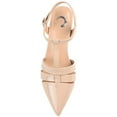 thumbnail image 5 of Journee Womens Jazlynn Buckle Kitten Heel Pointed Toe Pumps, Widths Available, 5 of 10