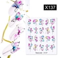 thumbnail image 2 of Calcomanías de agua Harunouta, pegatinas de transferencia de hojas de flores florecientes de tinta, diseño de corazón de amor de mariposa, decoración de marca de agua deslizante Tan Jianjun unisex, 2 of 2