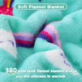 thumbnail image 3 of Rainbow Baby Blanket for Girls and Boys, Soft Rainbow Blanket for Baby Girls, Kids Blanket with Vibrant Colors, Fluffy Cozy Rainbow Fleece Blanket - Girls Blanket, 30x40 Inches, 3 of 6