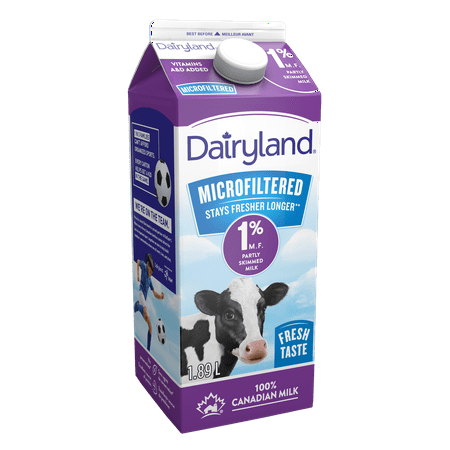 Dairyland Microfiltered 1% Partly Skimmed Milk | Walmart Canada