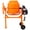 Orange, variant on Electric Cement Mixer 5 Cu Ft, 650W Portable Concrete Mixer Machine for Mortar, Stucco, and Fodder, Steel Drum Orange