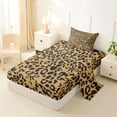 thumbnail image 2 of Erosebridal Ribbon Bowtie Twin Sheet Sets 3pcs for Girls Women ,Teens Animal Cheetah Print Bedding,Lightweight Room Decor, 2 of 5