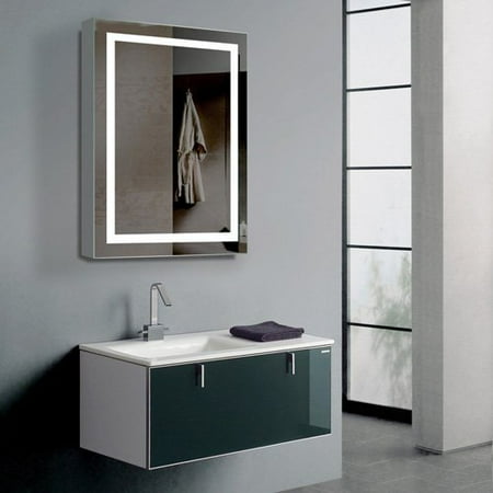 Harmony Cabinet Illuminated Led Bathroom Mirror With Sliding Door