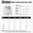 thumbnail image 2 of SPEEDRUN Polo Shirts for Men Long Sleeve Solid Color Men'S Golf Polo Shirts Business Polo Shirts Causal Collared Golf Tennis T-Shirt Gray, 2 of 8