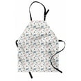 thumbnail image 1 of Nature Apron, Polar Bear Mom and Creative with Pyramids Moon Dots Playful, Unisex Kitchen Bib with Adjustable Neck for Cooking Gardening, Adult Size, Multicolor, by Ambesonne, 1 of 4
