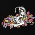 thumbnail image 2 of CafePress - NH Pup In Flowers Maternity Dark T Shirt - Maternity Dark T-Shirt, 2 of 3