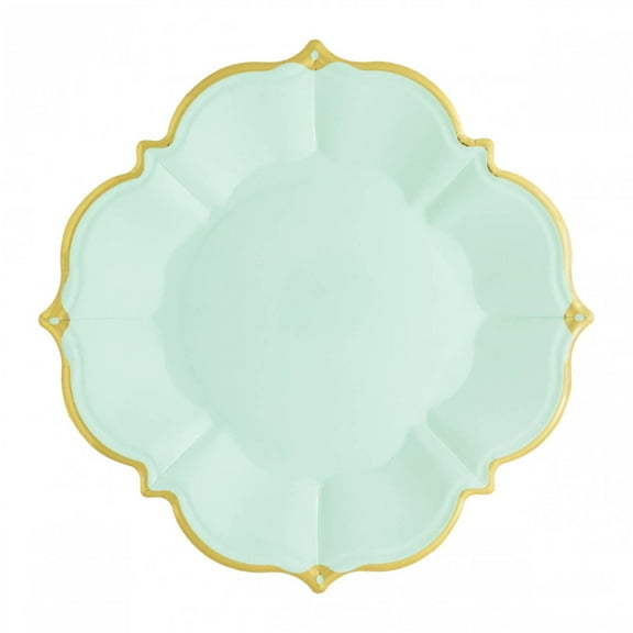 Mint Lunch Plates | Unique Porcelain Inspired Paper Party Plate