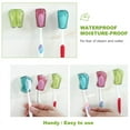 thumbnail image 6 of SHELLTON 6 Pack Travel Toothbrush Head Covers with Suction Cup, Portable Wall Mount Toothbrush Holder, Electric Toothbrush Cap Case Box Convenient for Travel, Outdoor, 6 of 7